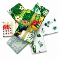 Stitch & Sparkle 6 pcs 18" by 21" Fat Quarter Bundle, Tropical, Quilt, Crafts, Sewing